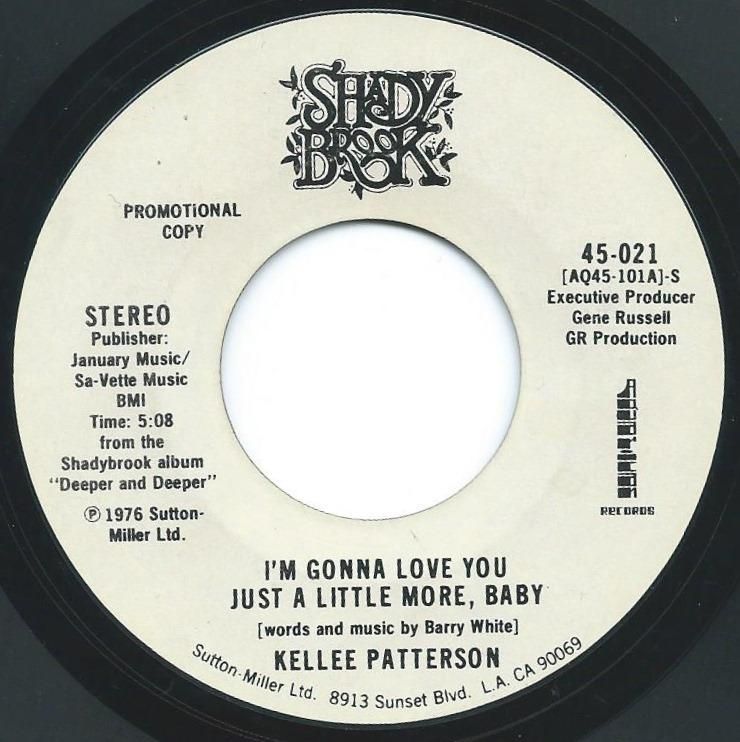 KELLEE PATTERSON ‎/ I'M GONNA LOVE YOU JUST A LITTLE MORE