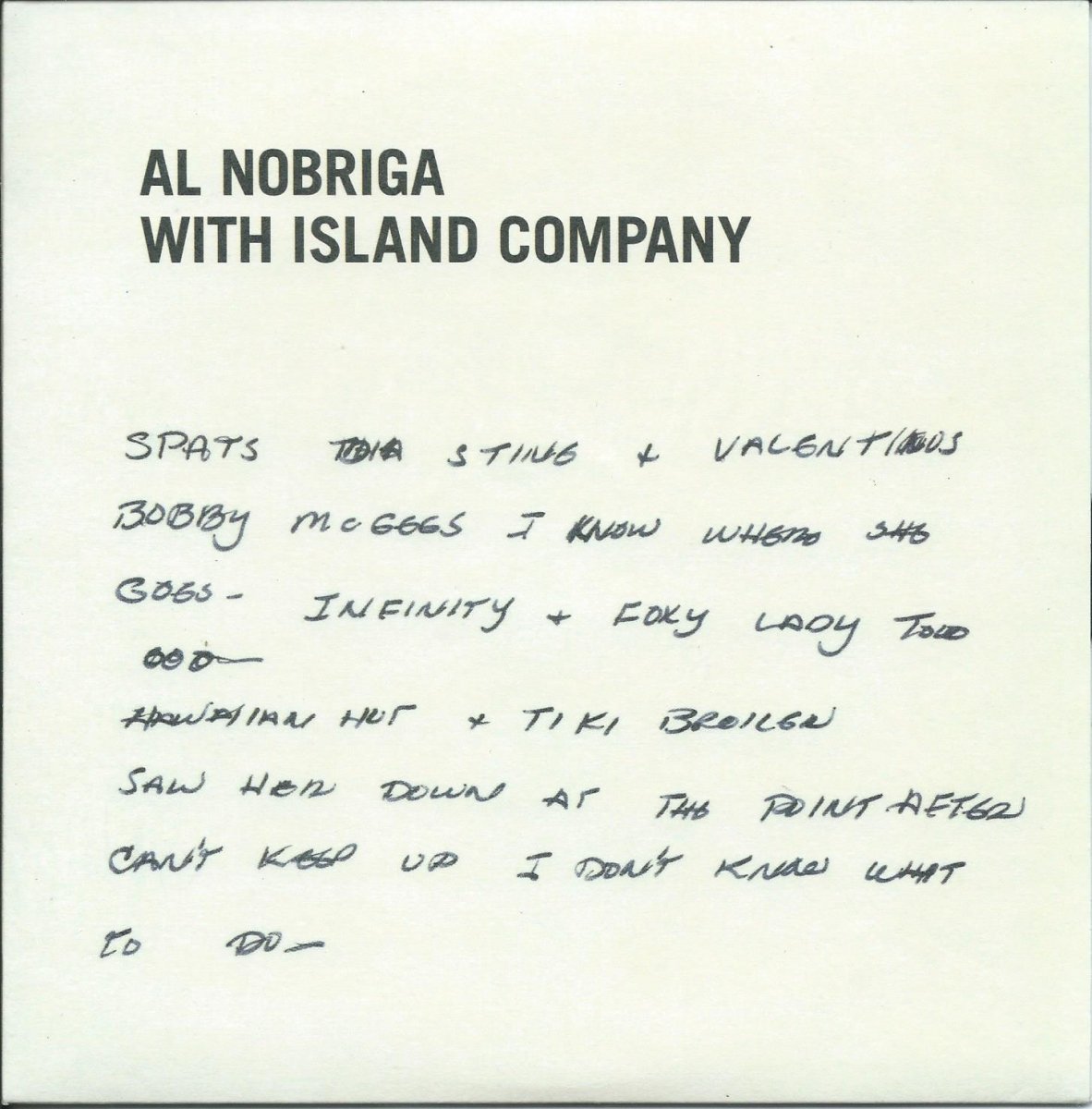 AL NOBRIGA WITH ISLAND COMPANY / MY LAST DISCO SONG / BREAK AWAY (7