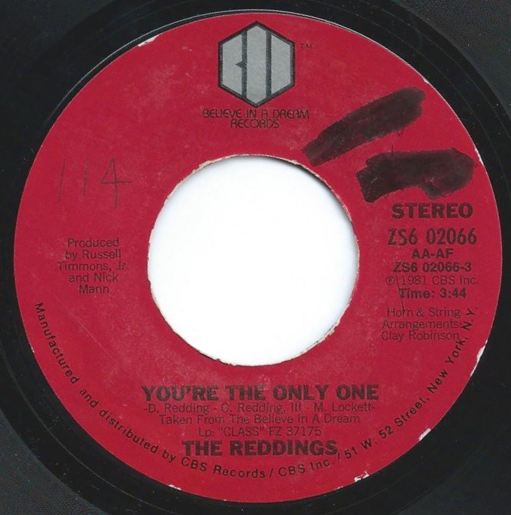 THE REDDINGS ‎/ YOU'RE THE ONLY ONE / COME IN OUT THE RAIN (7 ...