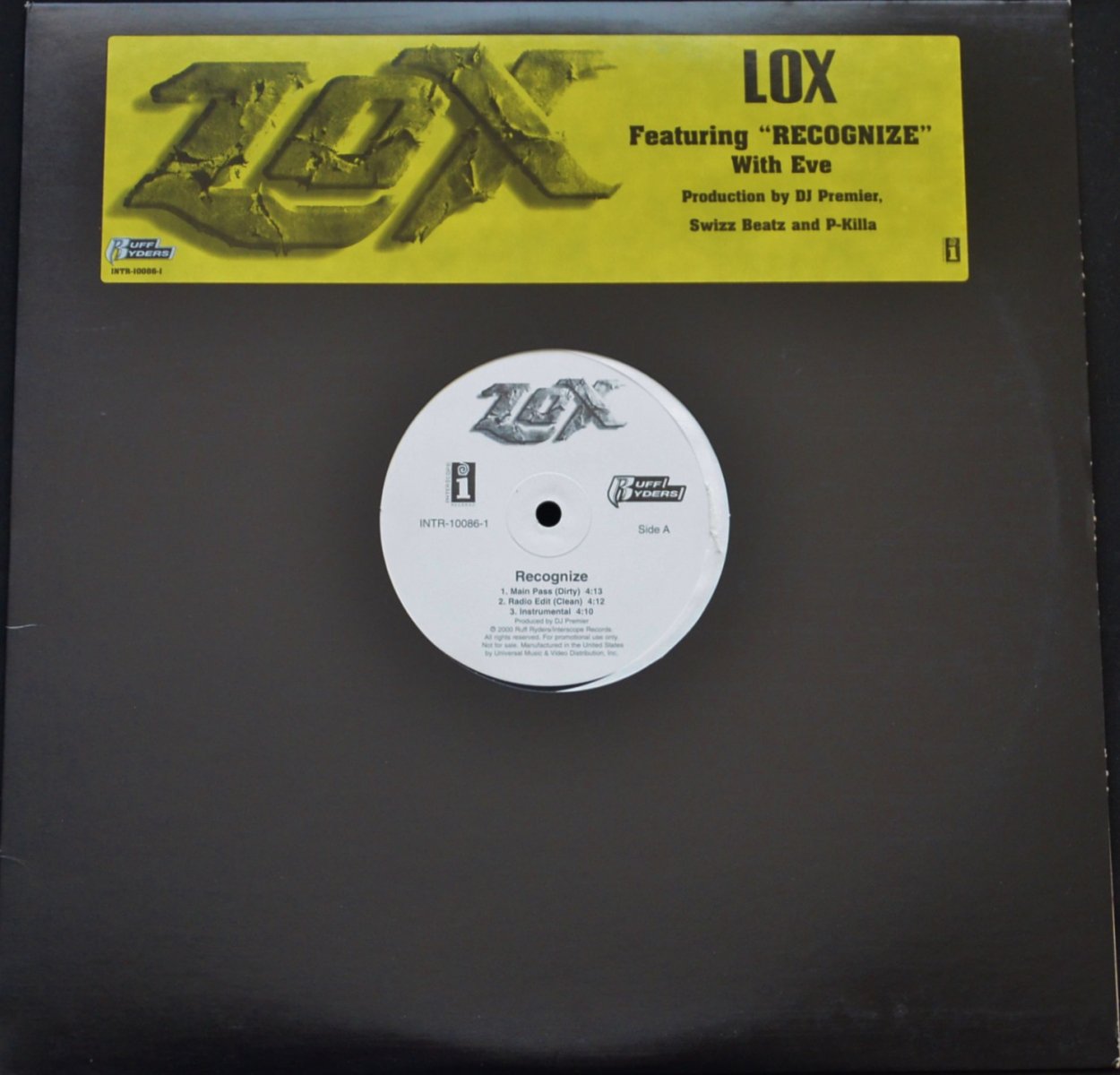 THE LOX / RECOGNIZE (PROD BY DJ PREMIER) (12