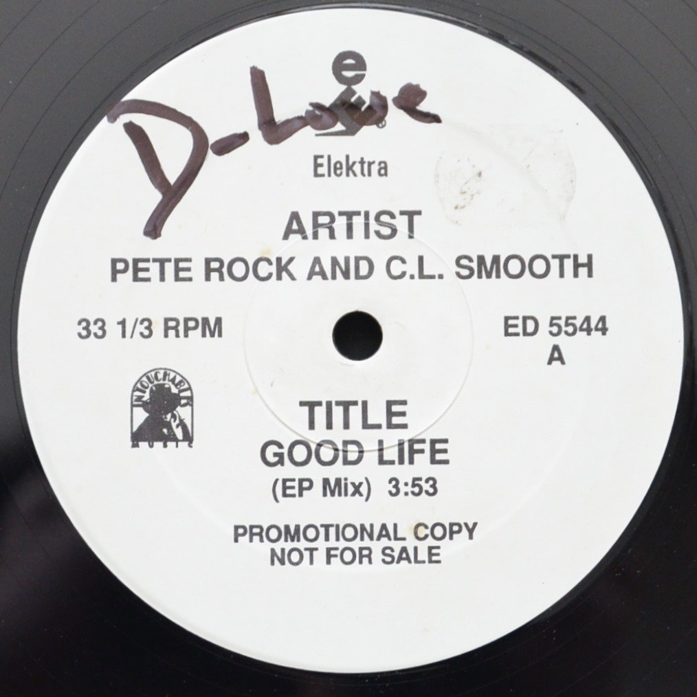 PETE ROCK & C.L. SMOOTH ‎/ GOOD LIFE - US PROMO (EP MIX & GROUP