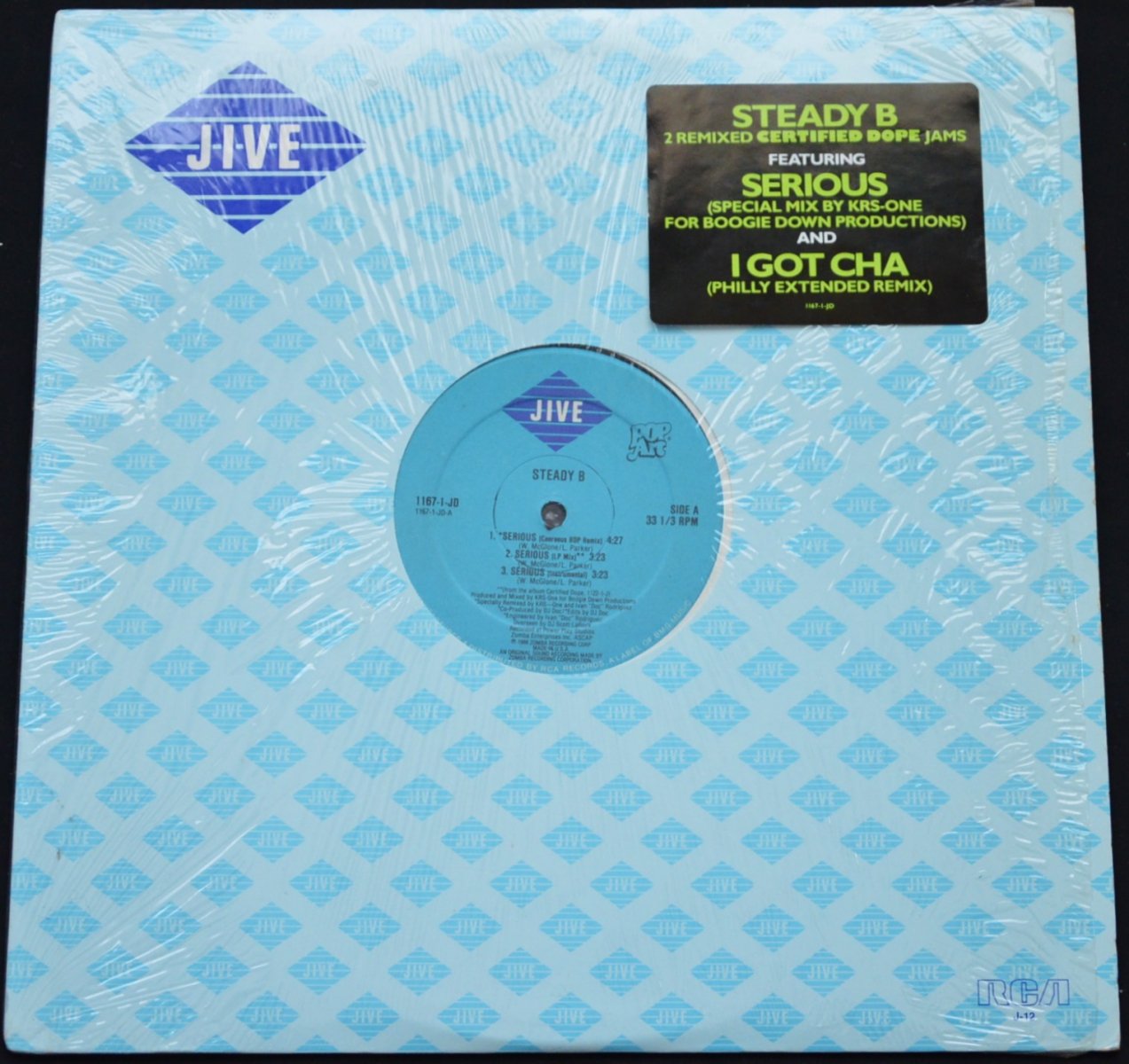 STEADY B / SERIOUS (CEEREEUS BDP REMIX) / I GOT CHA (12") - HIP TANK ...