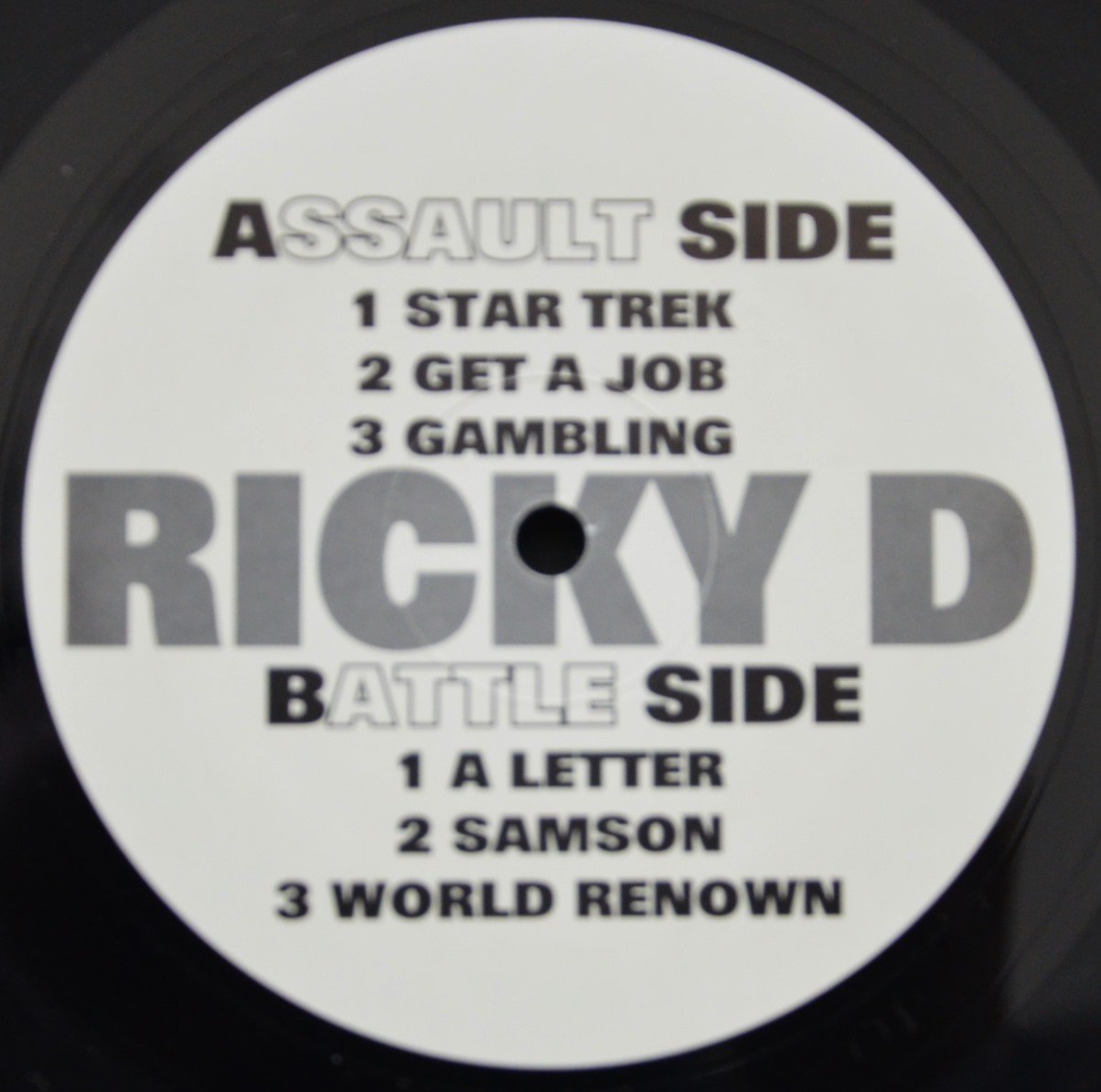 RICKY D (SLICK RICK) / STAR TREK / GET A JOB / GAMBLING... /  (UNTITLED EP) (12