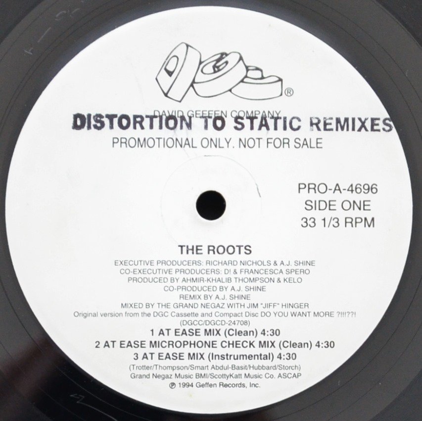 THE ROOTS ‎/ DISTORTION TO STATIC (REMIXES) (12