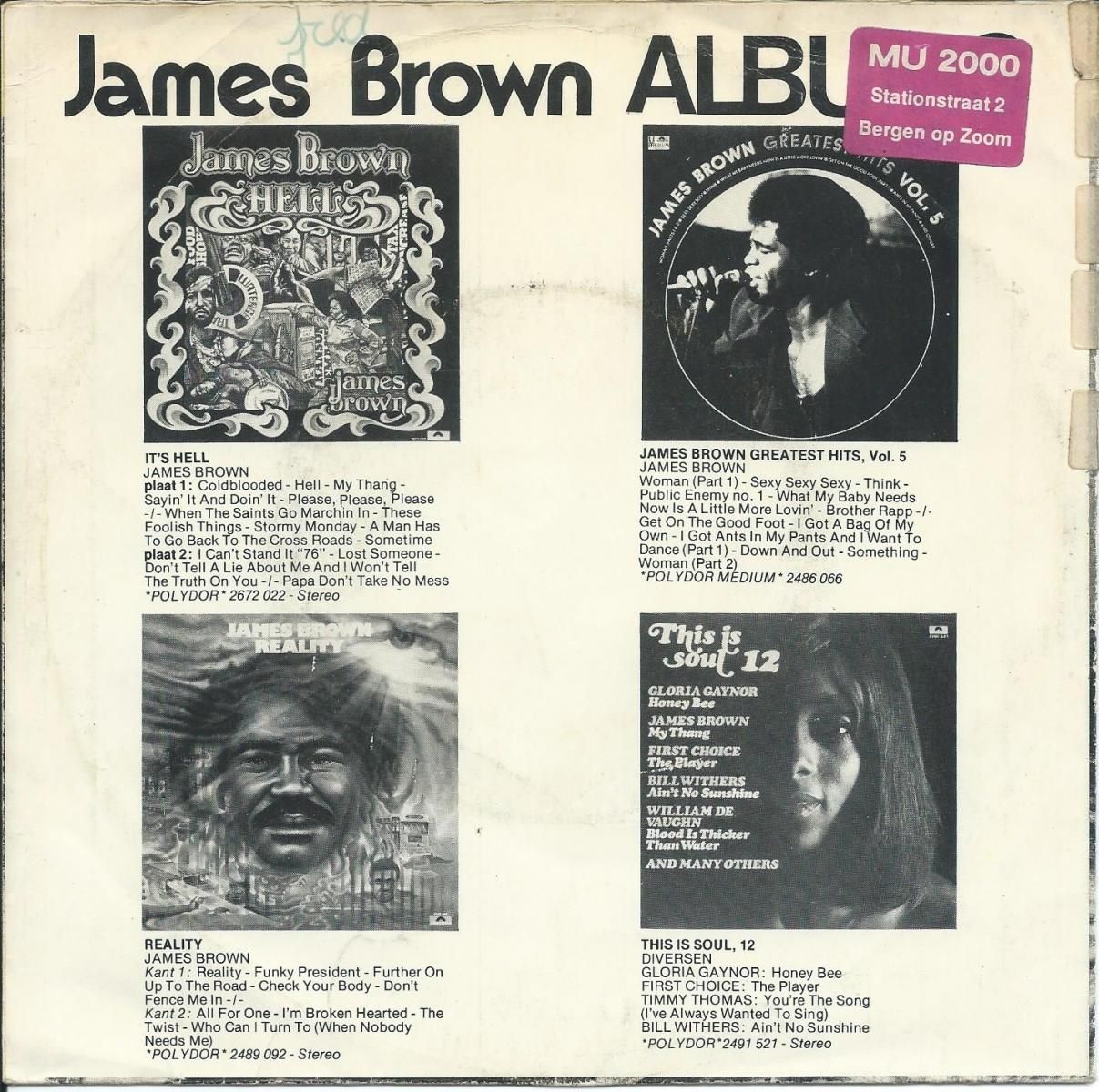 JAMES BROWN / SEX MACHINE PARTS 1 & 2 (7