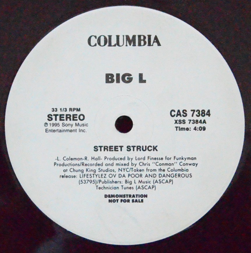 BIG L ‎/ STREET STRUCK (PROD BY LORD FINESSE) (12