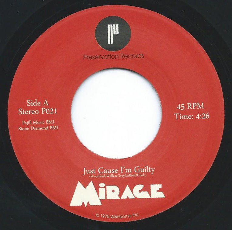 MIRAGE / JUST CAUSE I'M GUILTY / CAN'T STOP A MAN IN LOVE (7