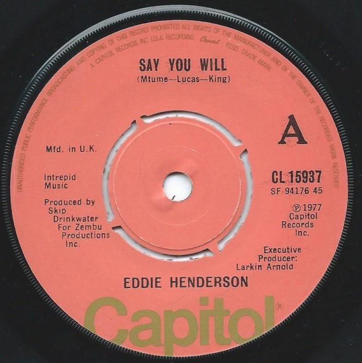 EDDIE HENDERSON ‎/ SAY YOU WILL / THE FUNK SURGEON (7