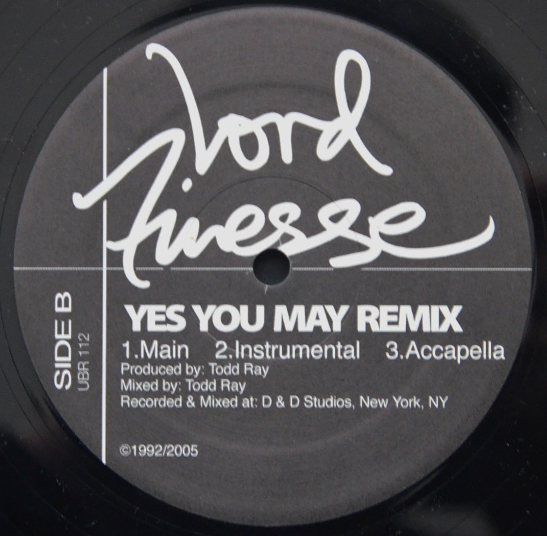 LORD FINESSE / YOU KNOW WHAT I'M ABOUT / YES YOU MAY REMIX (FEAT.BIG L) (12