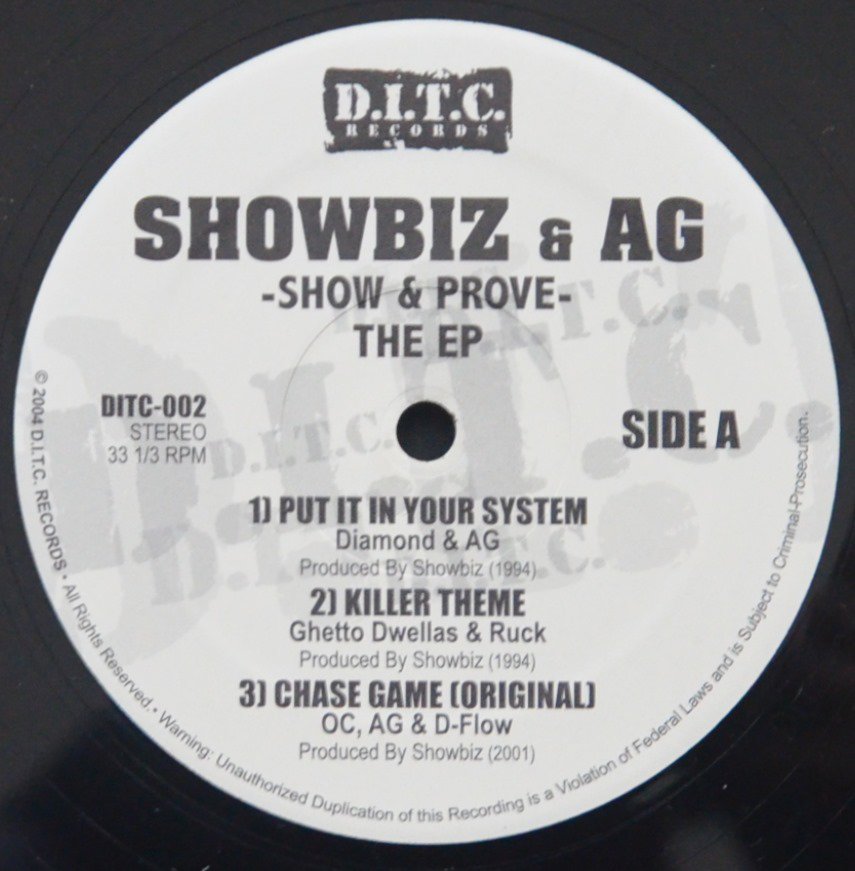 ☆未開封 USオリジナル シールド 新品 SHOWBIZ & AG SHOW - レコード