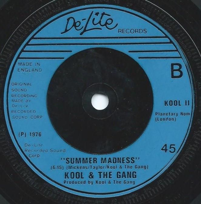 KOOL & THE GANG ‎/ SUMMER MADNESS (LIVE) / JONES VS JONES (7