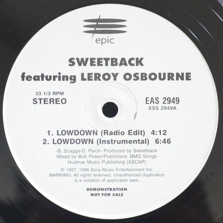 SWEETBACK FEATURING LEROY OSBOURNE / LOWDOWN / 	AU NATURAL - COTTONBELLY MIX (FEAT.BAHAMADIA) (12