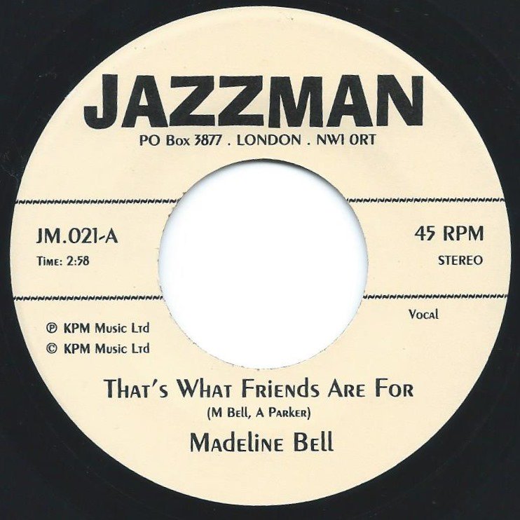 MADELINE BELL / ALAN PARKER ‎/ THAT'S WHAT FRIENDS ARE FOR (7