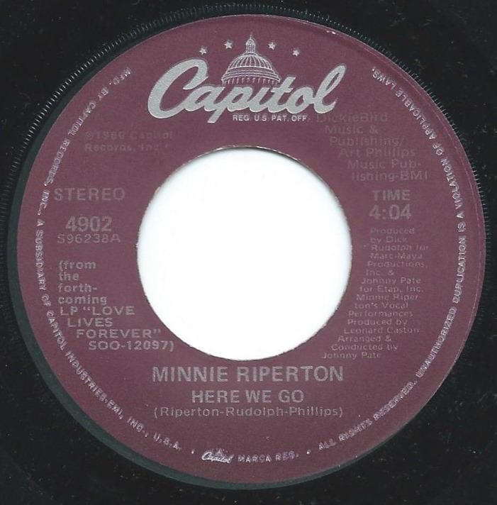 MINNIE RIPERTON / HERE WE GO / RETURN TO FOREVER (7
