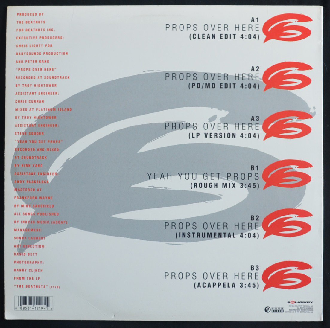 THE BEATNUTS / PROPS OVER HERE / YEAH YOU GET PROPS (12