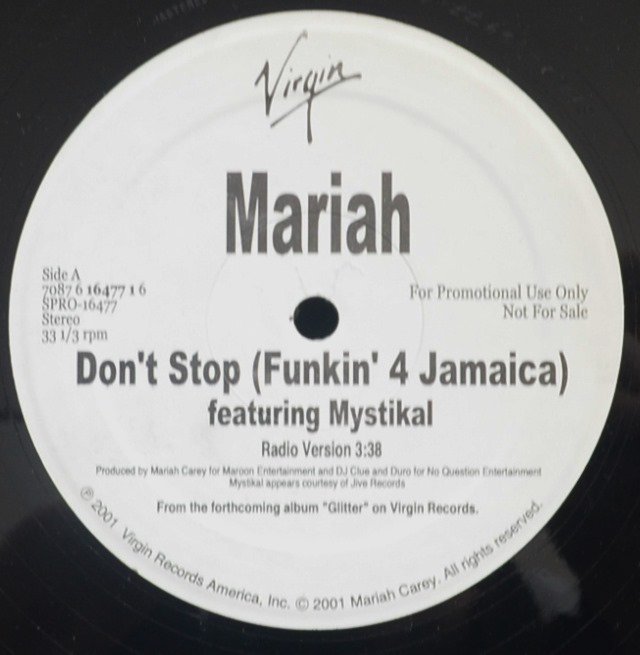 MARIAH CAREY FEATURING MYSTIKAL / DON'T STOP (FUNKIN' 4 JAMAICA) (12