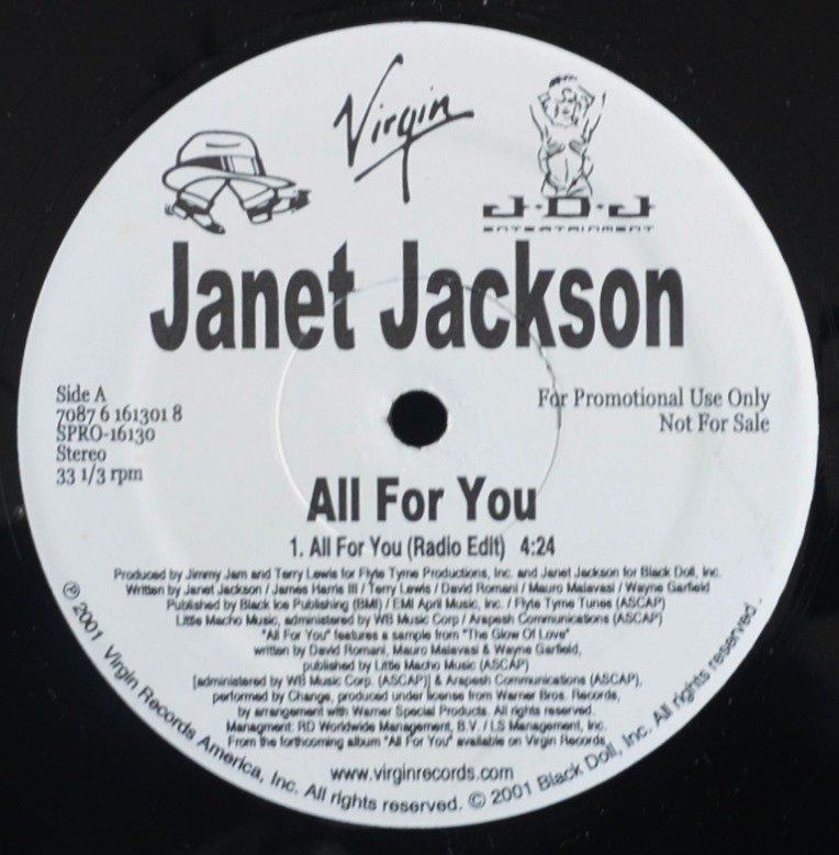 JANET JACKSON / ALL FOR YOU (12