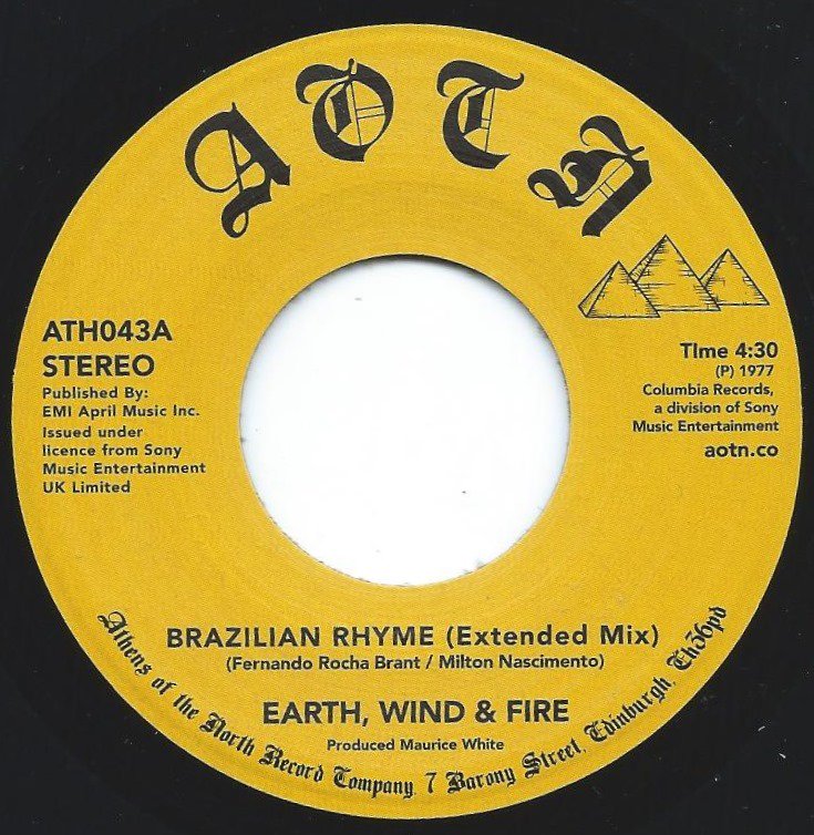 EARTH, WIND & FIRE / BRAZILIAN RHYME (EXTENDED MIX) / MY LOVE (7