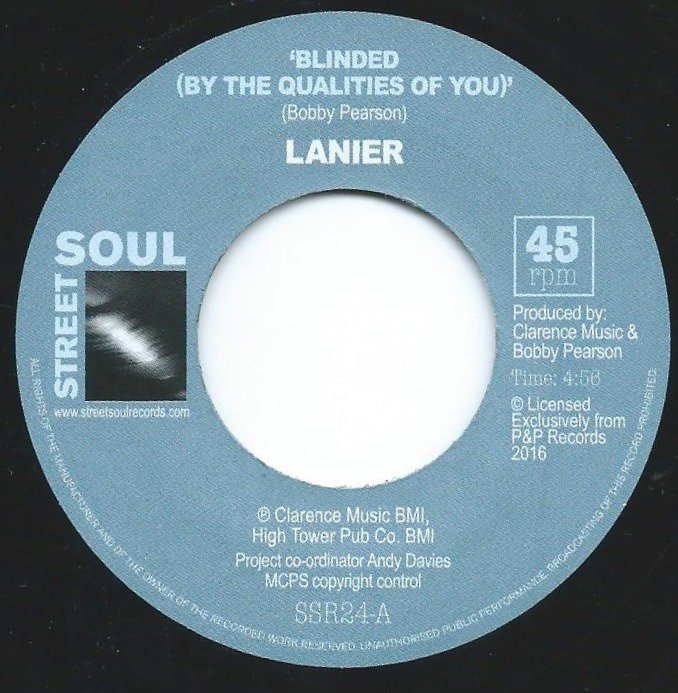 LANIER / BLINDED (BY THE QUALITIES OF YOU) / 25 HOURS (EDIT) (7