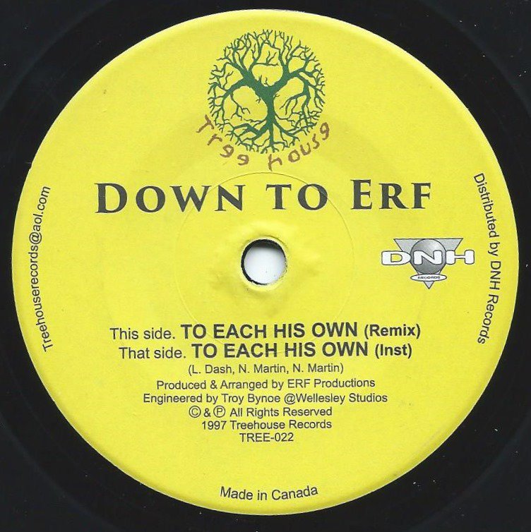 DOWN TO ERF ‎/ TO EACH HIS OWN REMIX (7