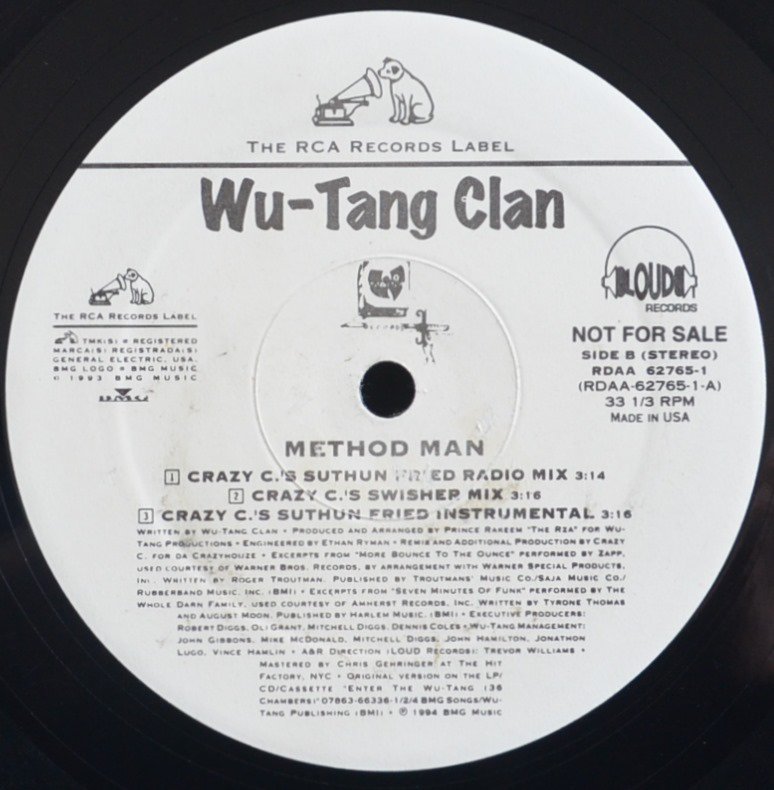 Wu-Tang Clan-Method Man Crazy C Remixes | hartwellspremium.com
