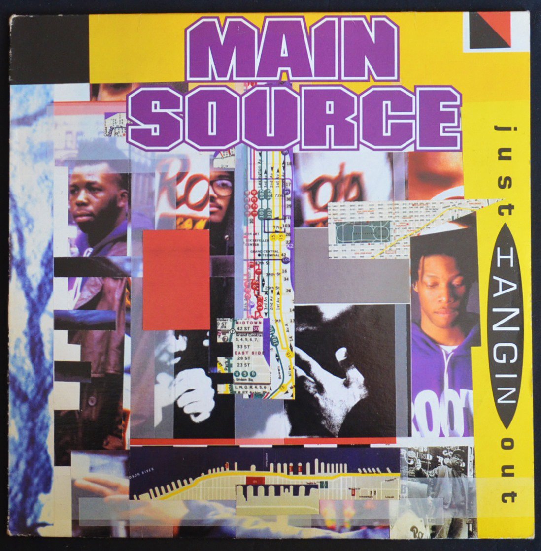 MAIN SOURCE / JUST HANGIN' OUT / LIVE AT THE BARBEQUE (FEAT.AKINYELE,JOE FATAL,NAS) (12