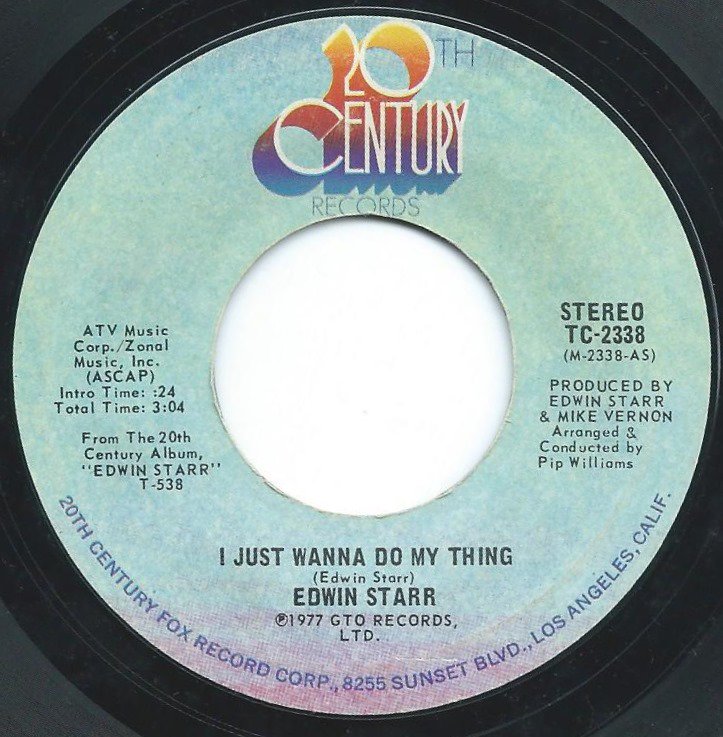 EDWIN STARR /  I JUST WANNA DO MY THING / MR. DAVENPORT AND MR. JAMES (7