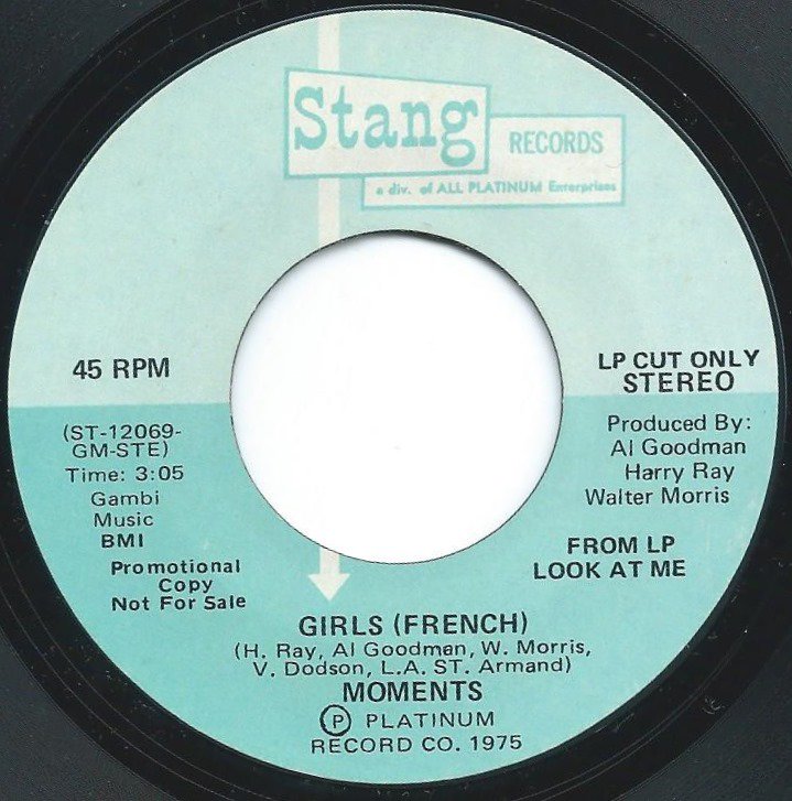 MOMENTS / GIRLS (FRENCH) / LOOK AT ME (I'M IN LOVE) (FRENCH) (7