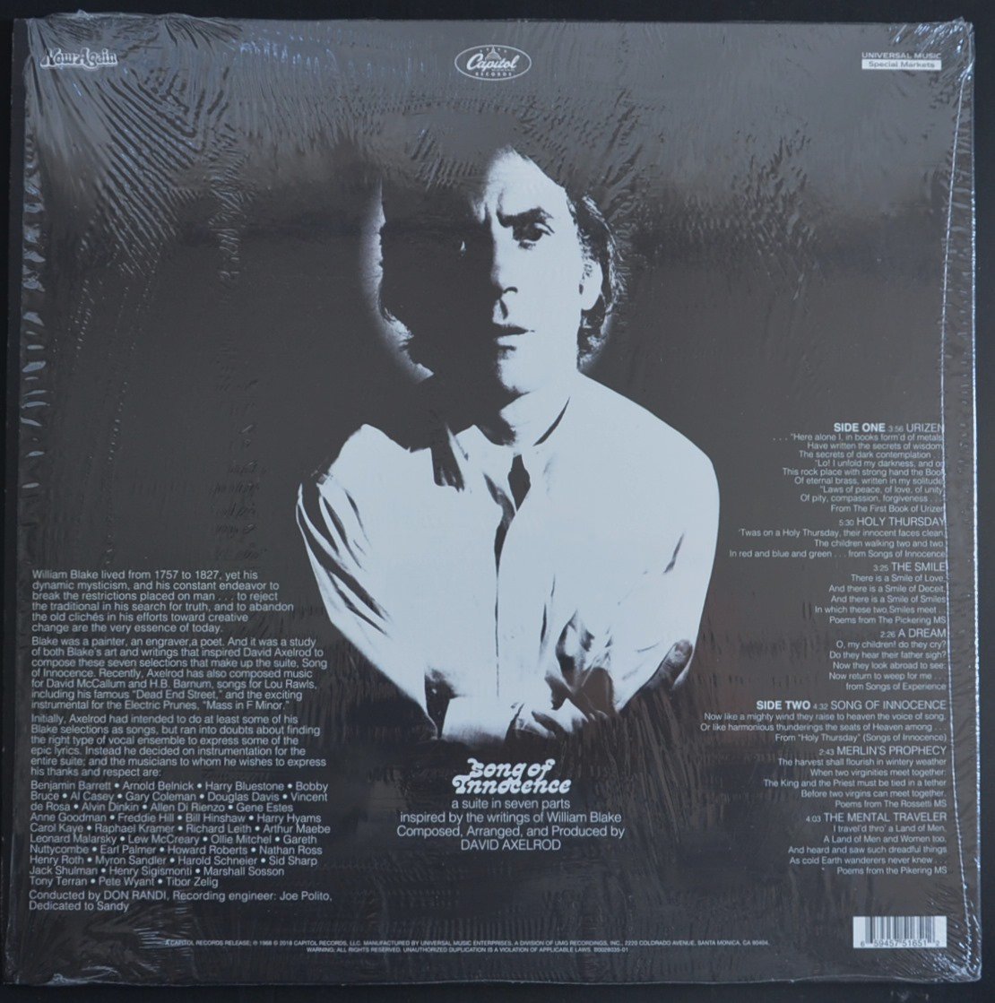 DAVID AXELROD / SONG OF INNOCENCE (LP) - HIP TANK RECORDS