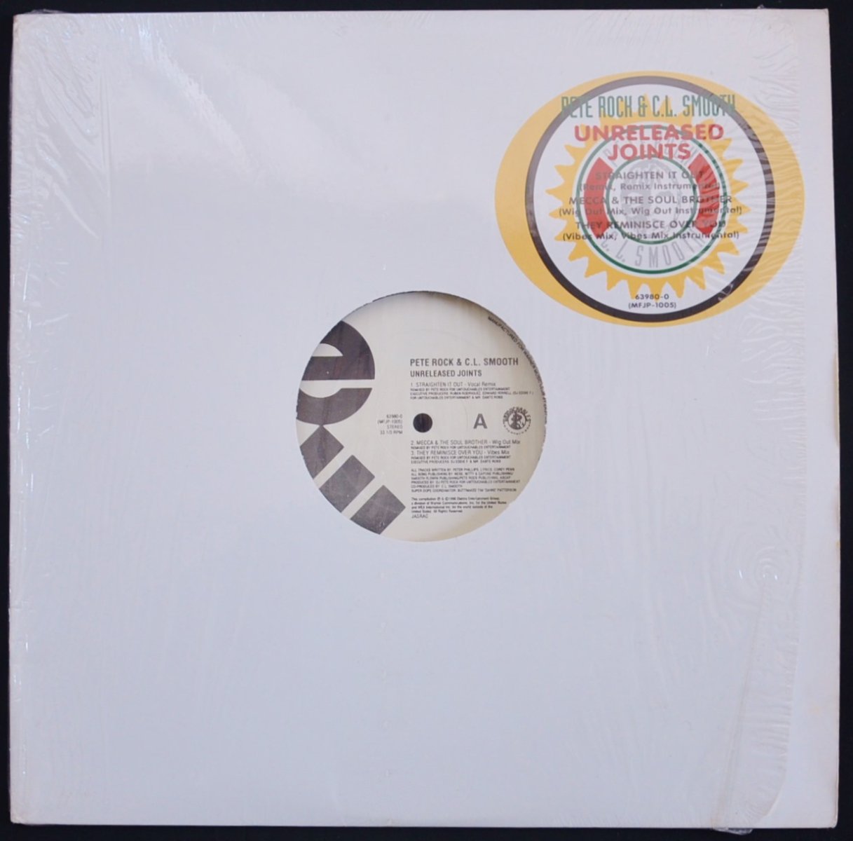 PETE ROCK & C.L. SMOOTH / STRAIGHTEN IT OUT (REMIX) (UNRELEASED JOINTS) (12