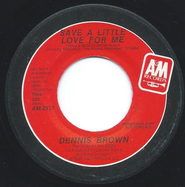 DENNIS BROWN / SAVE A LITTLE LOVE FOR ME (7