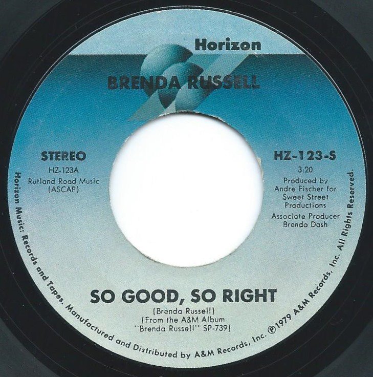 BRENDA RUSSELL / SO GOOD, SO RIGHT / YOU'RE FREE (7
