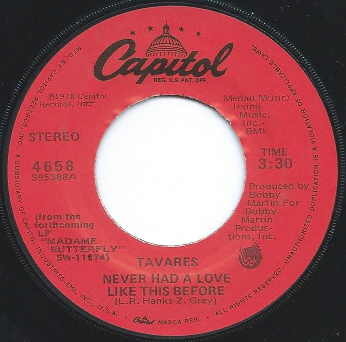 TAVARES / NEVER HAD A LOVE LIKE THIS BEFORE / POSITIVE FORCES (7