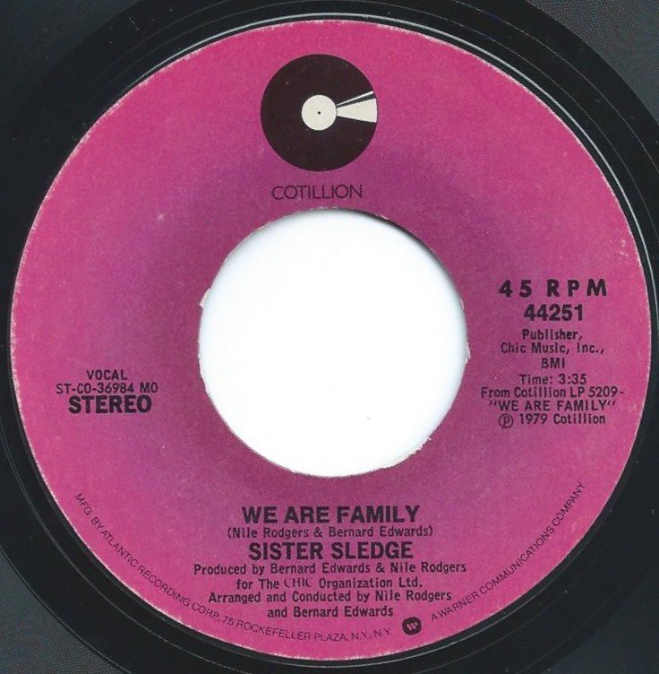 SISTER SLEDGE / WE ARE FAMILY / EASIER TO LOVE (7