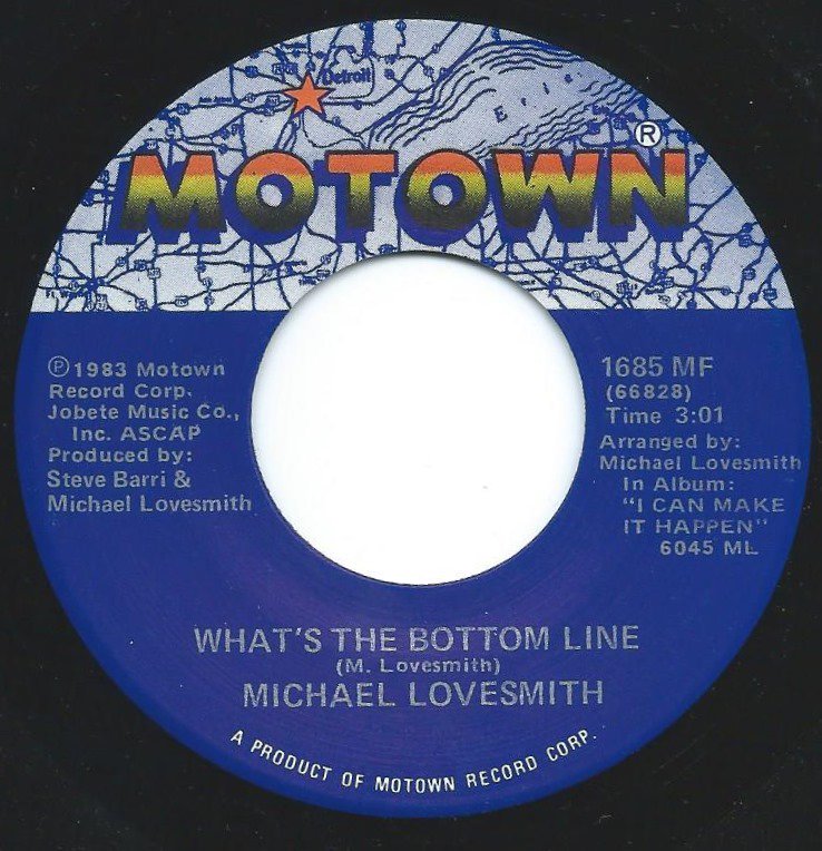 MICHAEL LOVESMITH / BABY I WILL / WHAT'S THE BOTTOM LINE (7