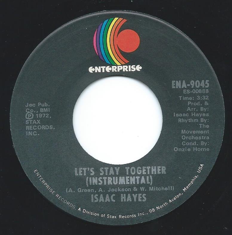 ISAAC HAYES / LET'S STAY TOGETHER / SOULSVILLE (7