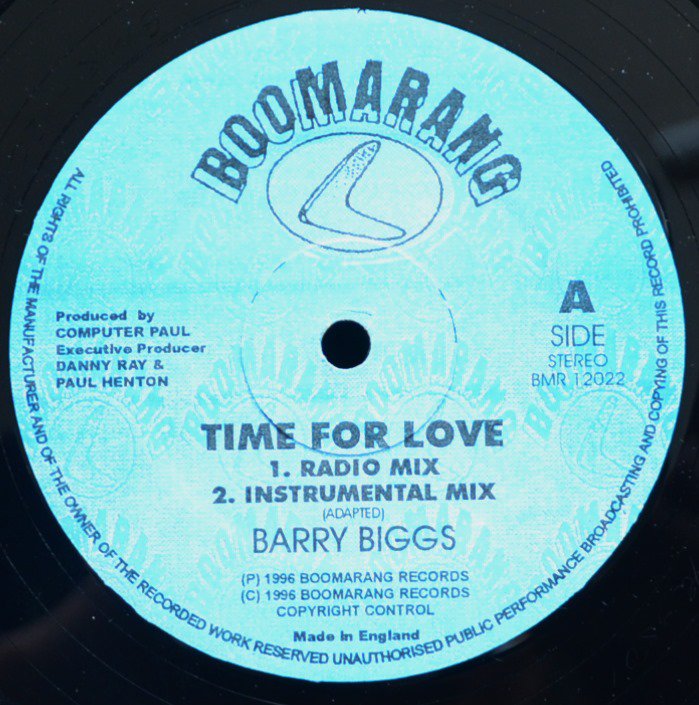BARRY BIGGS / TIME FOR LOVE (12