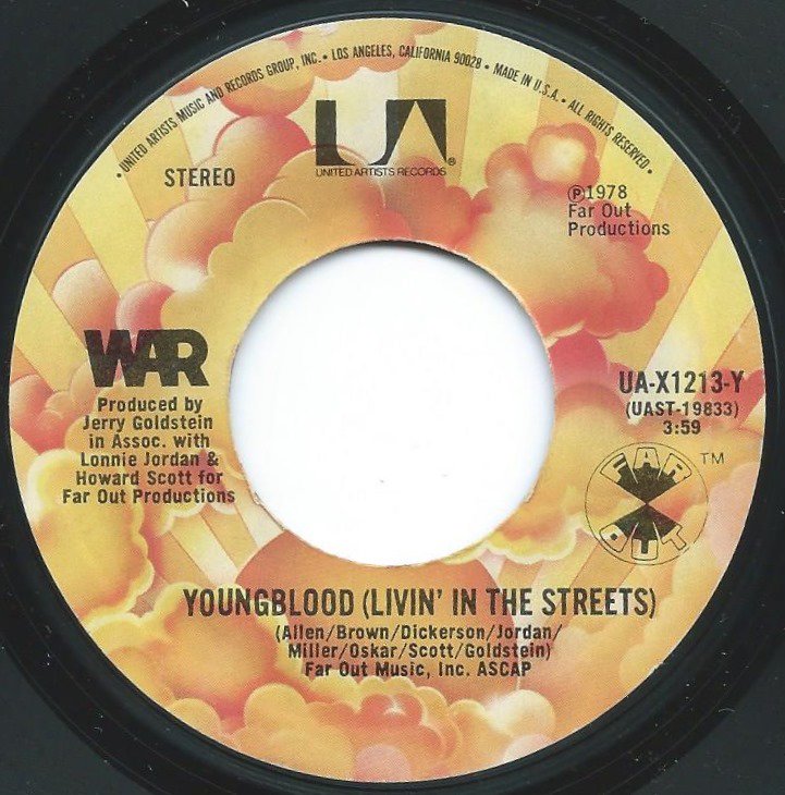 WAR / YOUNGBLOOD (LIVIN' IN THE STREETS) (7