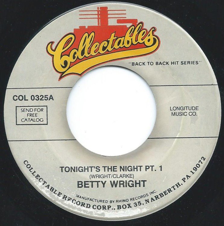 BETTY WRIGHT / TONIGHT'S THE NIGHT PT.1 (7