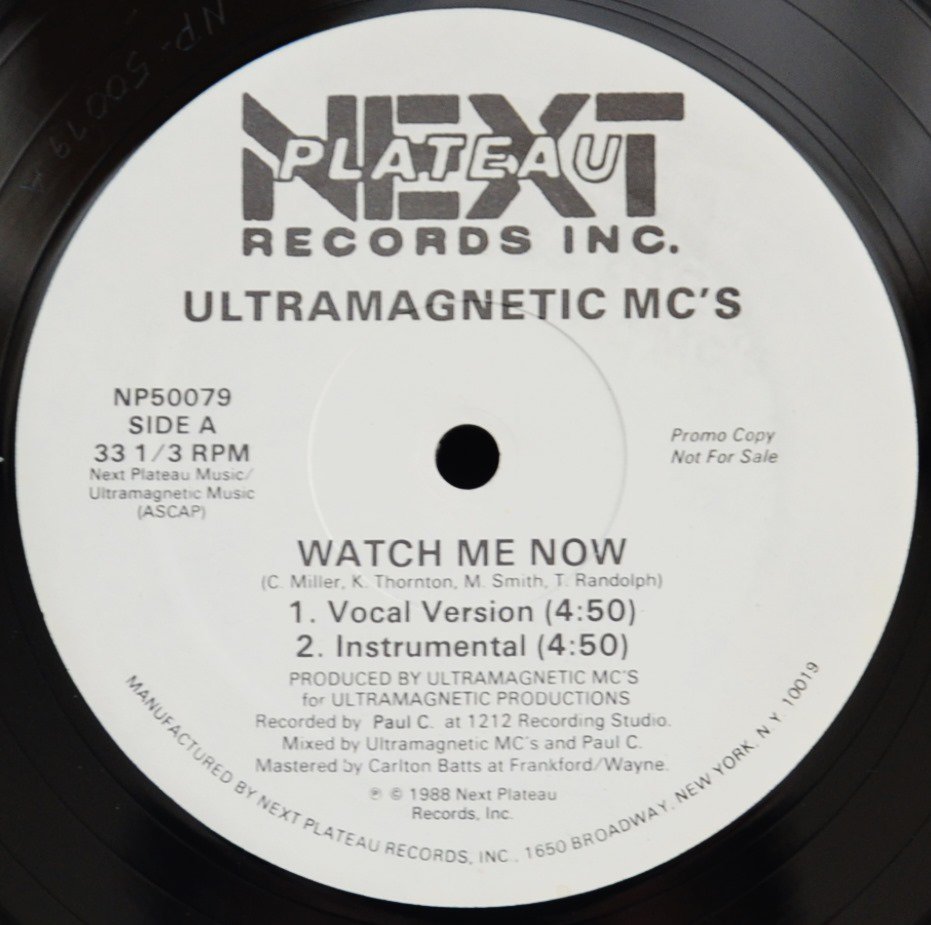 ULTRAMAGNETIC MC'S / WATCH ME NOW / FEELIN' IT (12