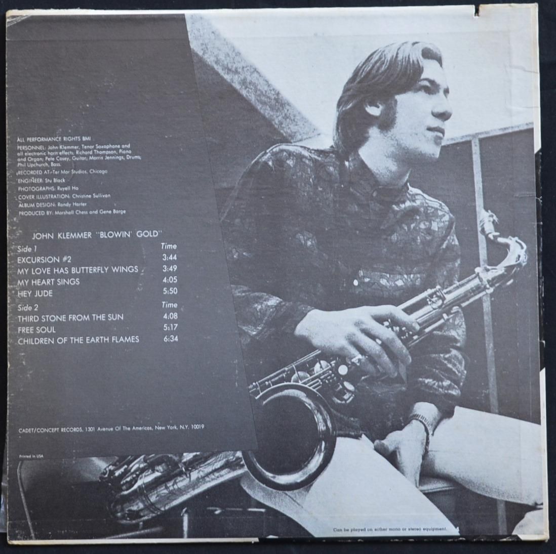 JOHN KLEMMER / BLOWIN' GOLD (LP) - HIP TANK RECORDS