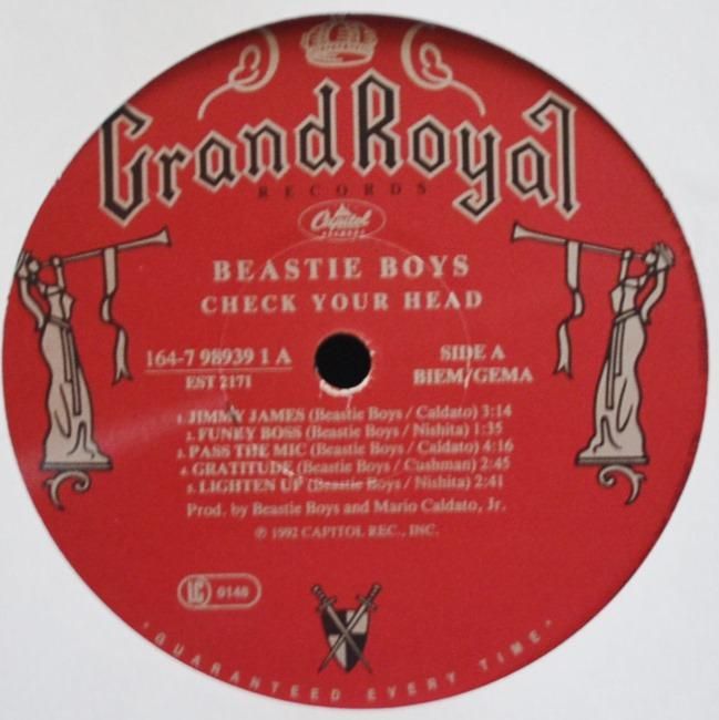 ピースティーボーイズ LP check your head リマスター Beastie Boys – Check Your Head – 2 x Vinyl (Red, 30th