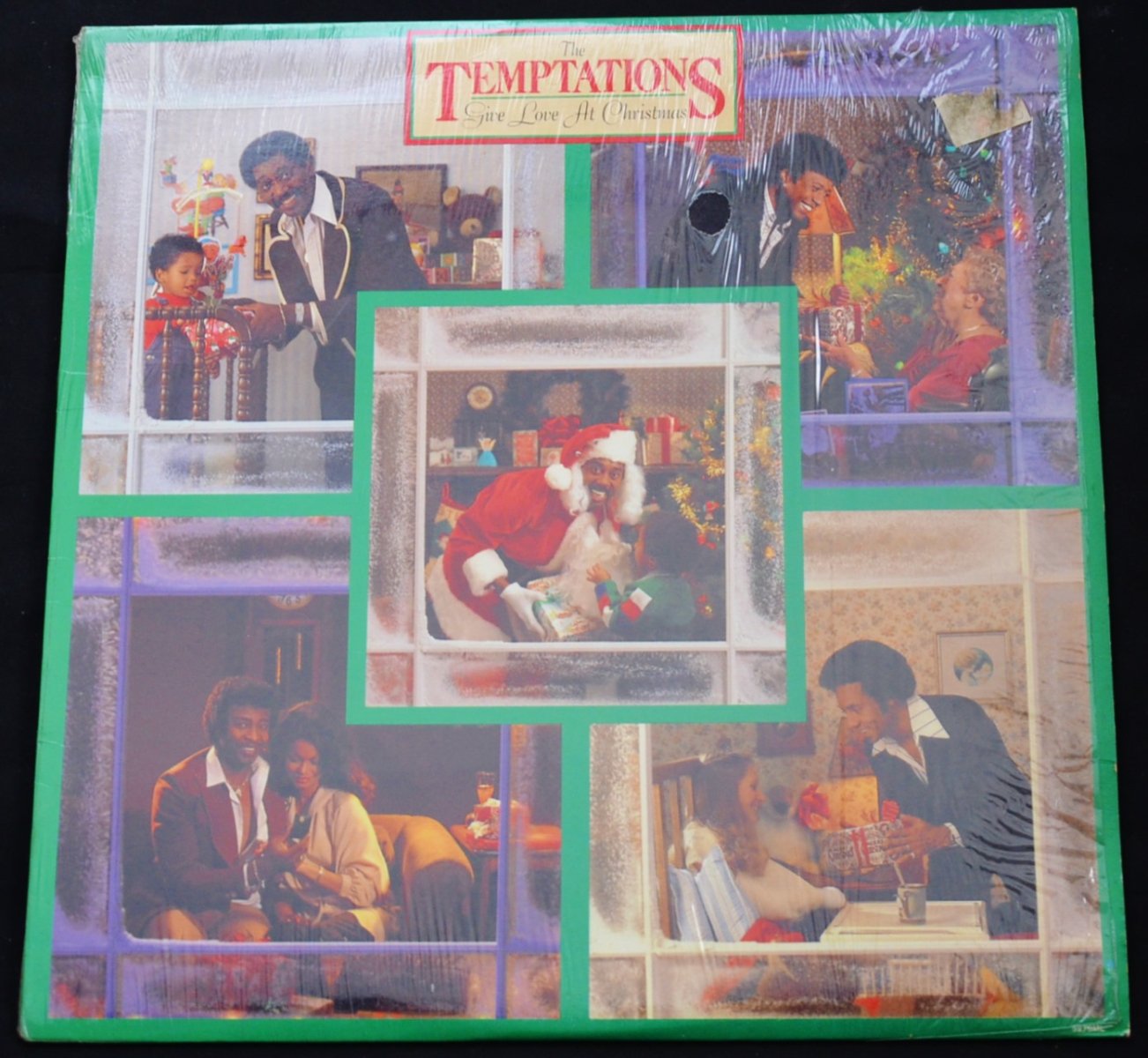 THE TEMPTATIONS / GIVE LOVE AT CHRISTMAS (LP)