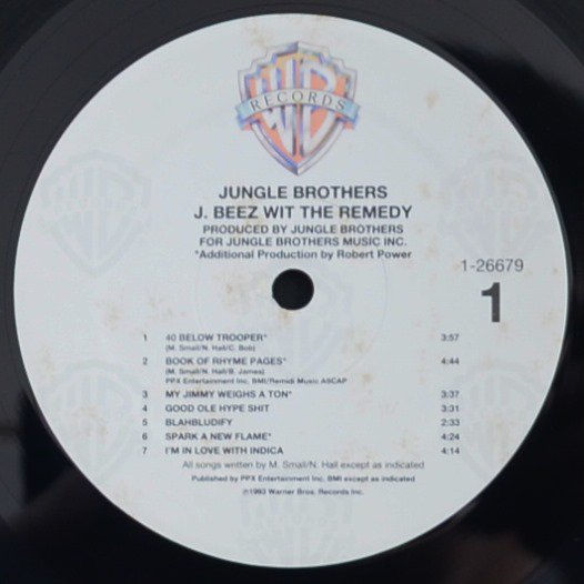 JUNGLE BROTHERS / J. BEEZ WIT THE REMEDY (1LP) - HIP TANK