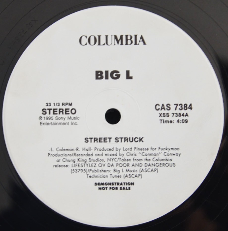 BIG L / STREET STRUCK (PROD BY LORD FINESSE) (12