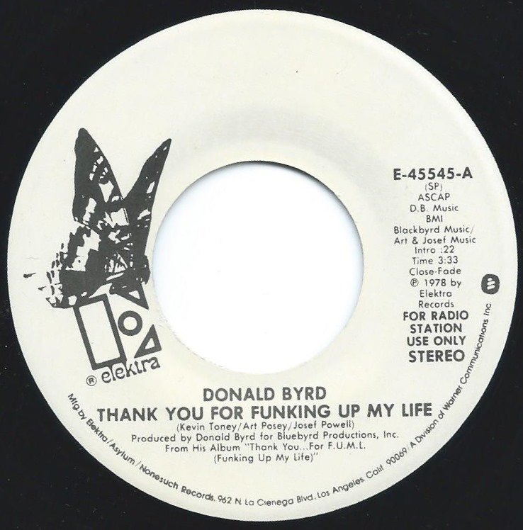 DONALD BYRD / THANK YOU FOR FUNKING UP MY LIFE (7