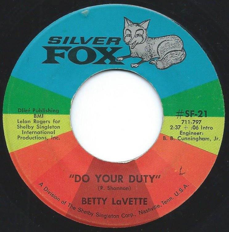 BETTY LAVETTE / DO YOUR DUTY / LOVE'S MADE A FOOL OUT OF ME (7