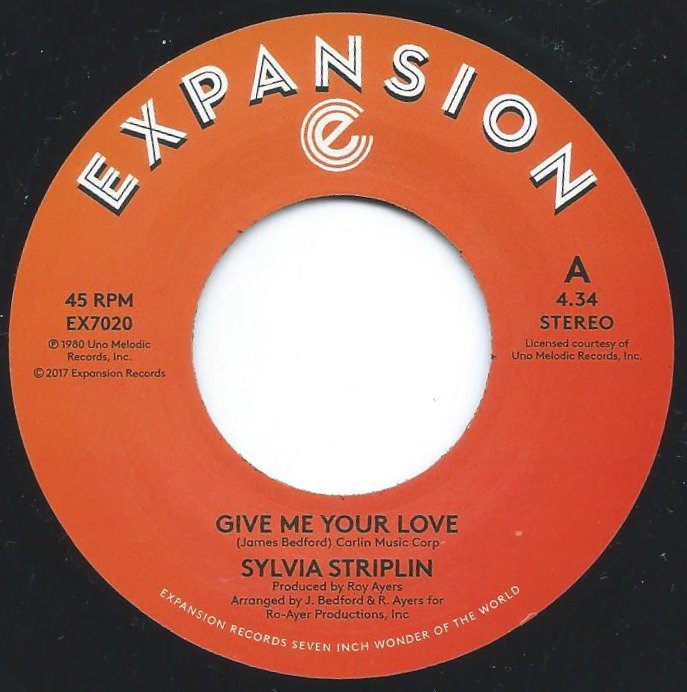 SYLVIA STRIPLIN / GIVE ME YOUR LOVE / YOU CAN'T TURN ME AWAY (7