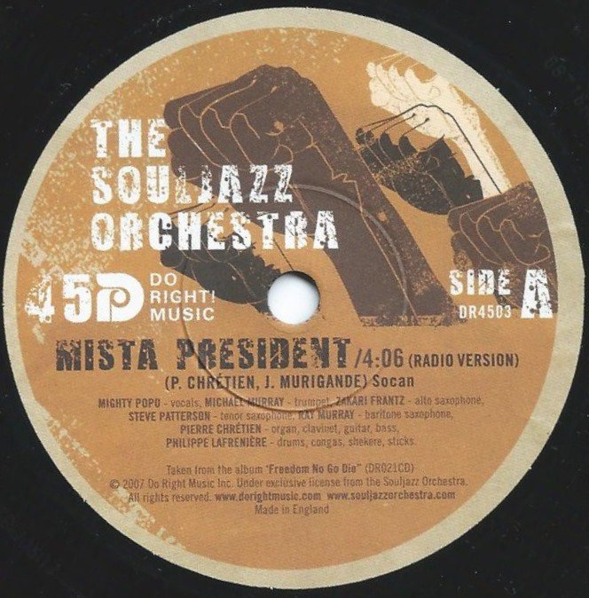 THE SOULJAZZ ORCHESTRA / MISTA PRESIDENT / INSURRECTION (7