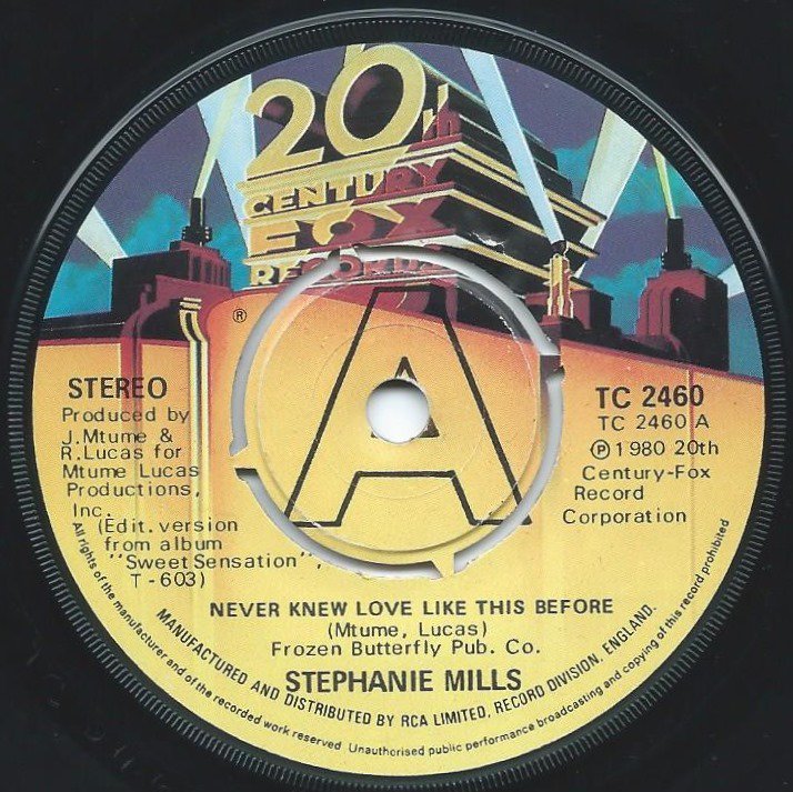 STEPHANIE MILLS / NEVER KNEW LOVE LIKE THIS BEFORE (7